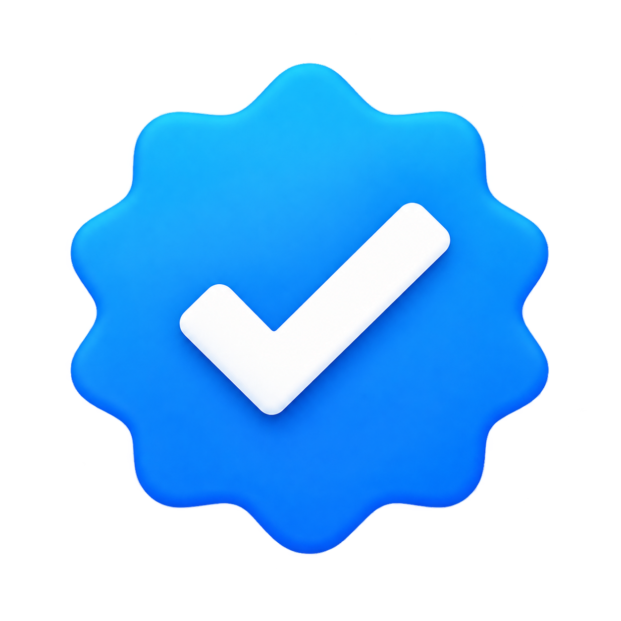Verified artist branding logo