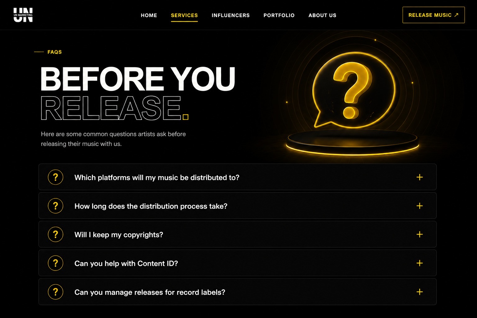 Frequently asked questions about music distribution, copyright, Content ID and record label releases