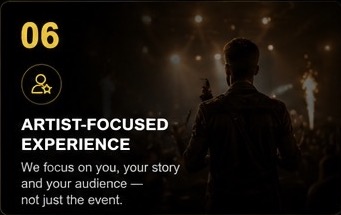 Artist-focused experience